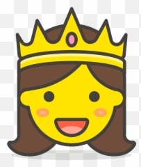 Princess Emoji Clipart - Prince Icon,Queen Emoji