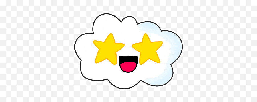 Cloud Emoji Sticker - Cloud Emoji Gif,Cloudy Emoji