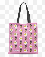 Sunny Side Up Eggs Custom Face Bag - Tote Bag Emoji,Emoticons Sweat On Side Of Face