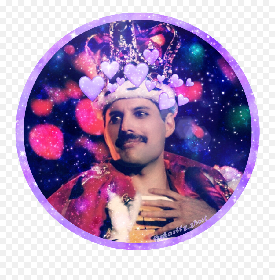 Freddiemercury Galaxy Transparent - Freddie Mercury Circle Png Emoji,Freddie Mercury Emojis