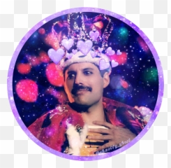 Freddiemercury Galaxy Transparent - Freddie Mercury Circle Png Emoji,Freddie Mercury Emojis