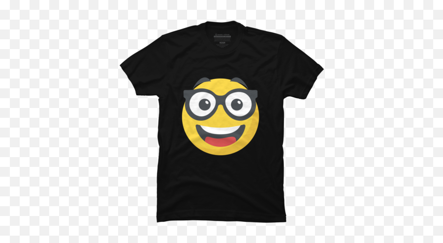 Shop Programmerhumors Design By Humans Emoji,How To Type Emoticon Nerd Wearing Glasses