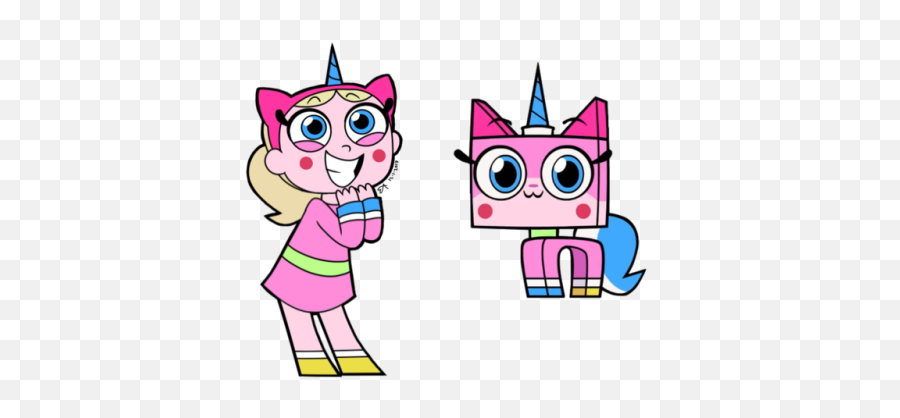 Unikitty Cartoon Network Show - 500x366 Png Clipart Download Princess Unikitty Emoji,Facebook Unikitty Emoticon