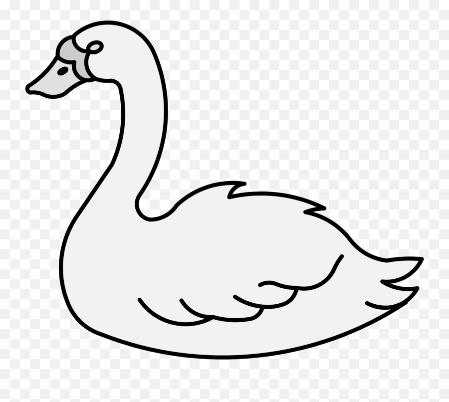 Swan - Swan Silhouette Emoji,Emojis Para Colorir
