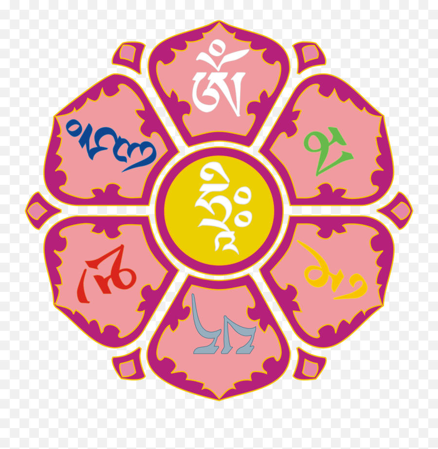 Om Mani Padme Hum - Wikiwand Vector Om Mani Padme Hum Emoji,Om Symbol Emoji