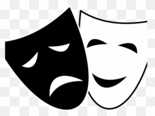 Mood Clipart Mask - Drama Faces Clip Art Png Download Comedy And Tragedy Emoji,Drama Emoji