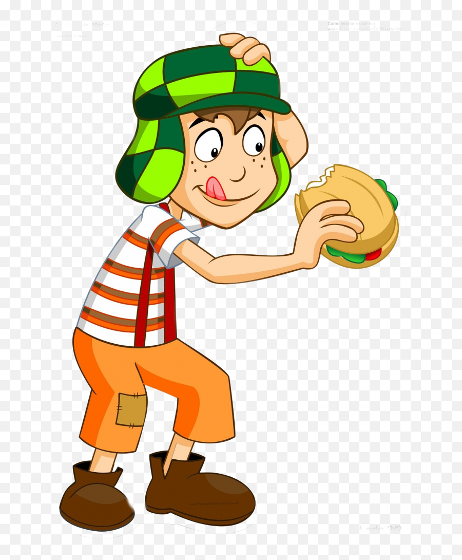 Chavo Del 8 Animado - Chavo Eating Tortas Cartoon Emoji,El Chavo Emoji