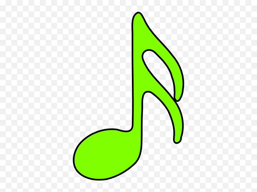 Lime Green Musical Notes - Clip Art Library Emoji,Emoticon Text Codes Cornecopia
