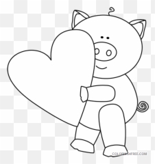 Pig Outline Coloring Pages Cute Pig Outline Outline Of - Happy Emoji,Cute Emoji Coloring Pages
