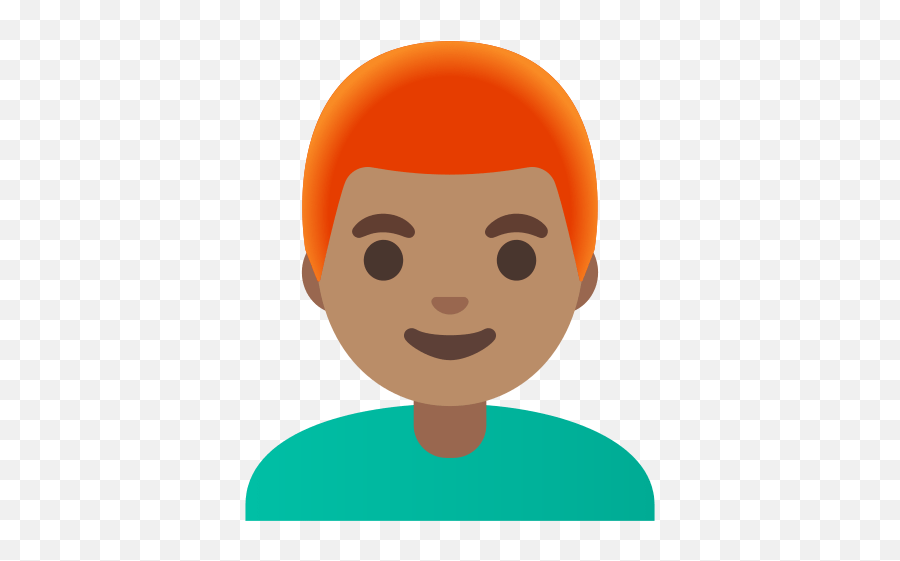 Man Medium Skin Tone Red Hair Emoji - Download For Free,Male Emoji Face