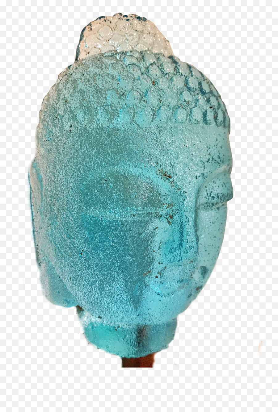 Mini Buddha Ice Blue By Marlene Rose B 1967 Artcloud Emoji,Emotion Lithograph