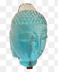 Mini Buddha Ice Blue By Marlene Rose B 1967 Artcloud Emoji,Emotion Lithograph