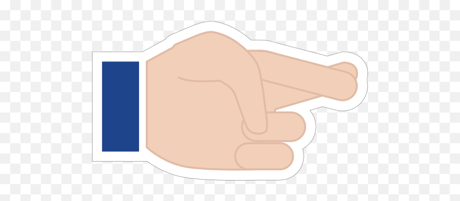 Hands Crossed Fingers Lh Emoji Sticker,Canada Flag Emoji