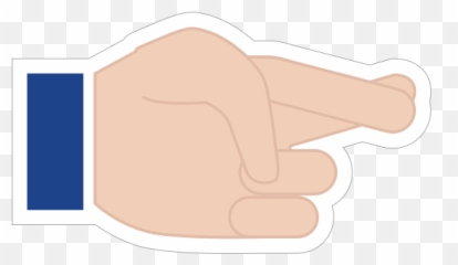 Hands Crossed Fingers Lh Emoji Sticker,Canada Flag Emoji