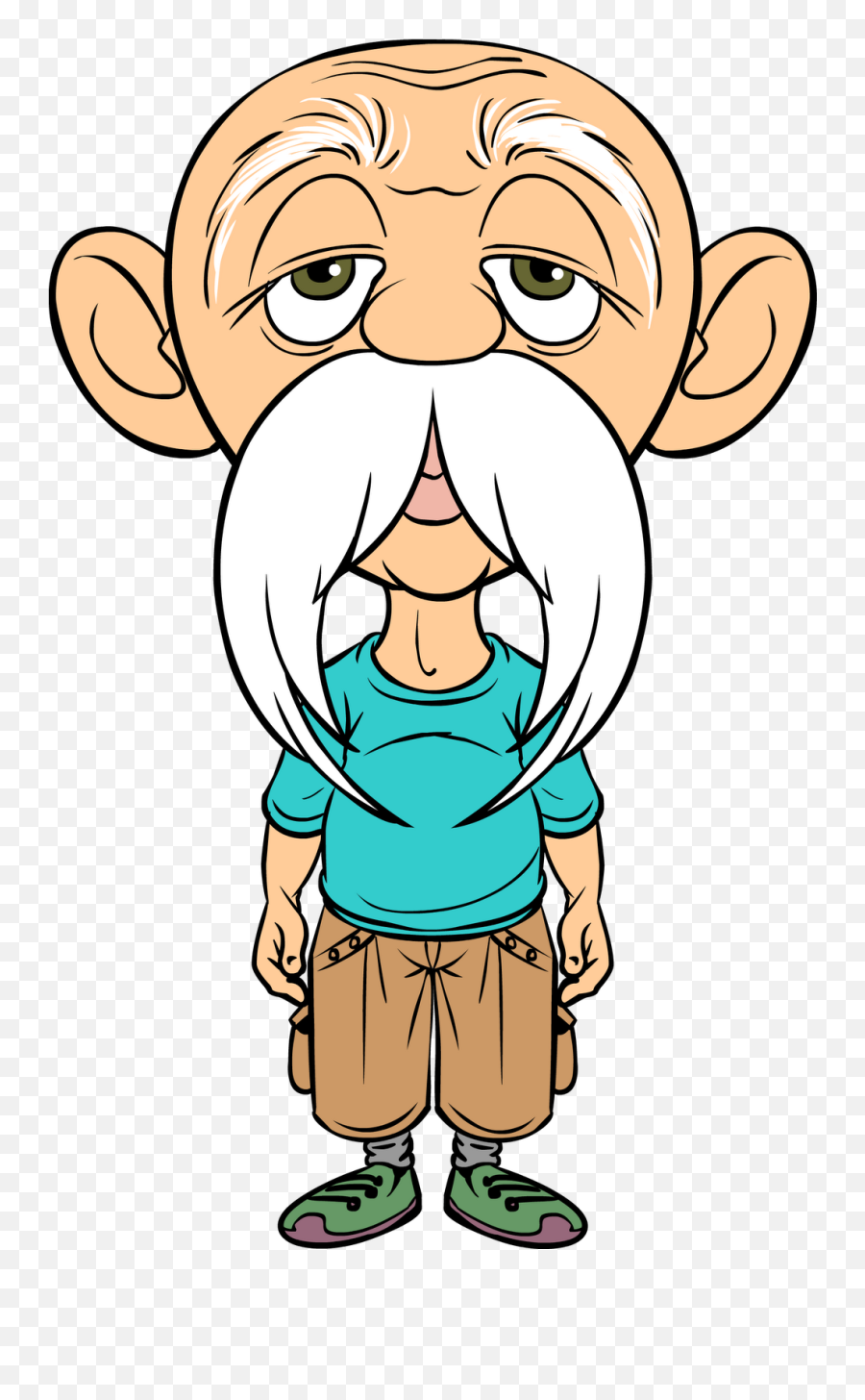 Clipart Man Emotion Clipart Man - Old Funny Man Cartoon Emoji,Chibi Emotions