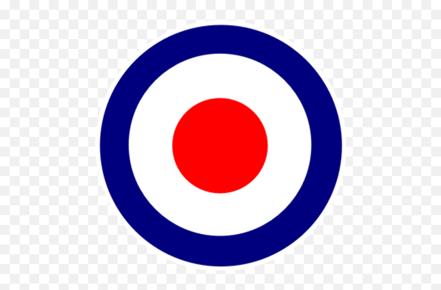 Royal Air Force Logo Bullseye Sticker - Sticker Mania Dot Emoji,Bullseye Emoji
