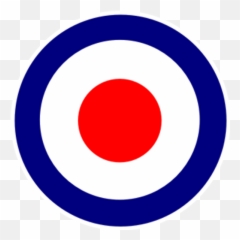 Royal Air Force Logo Bullseye Sticker - Sticker Mania Dot Emoji,Bullseye Emoji