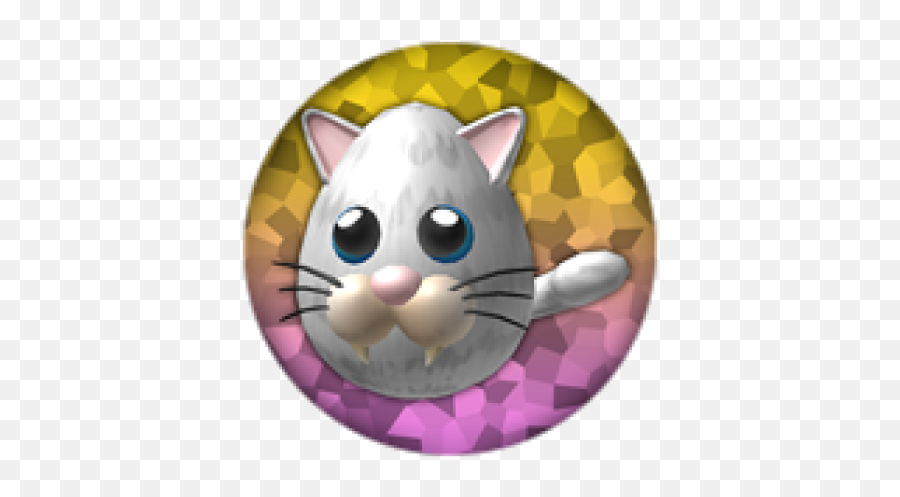 White Tabby Egg - Roblox Emoji,Tabby Cat Emoji