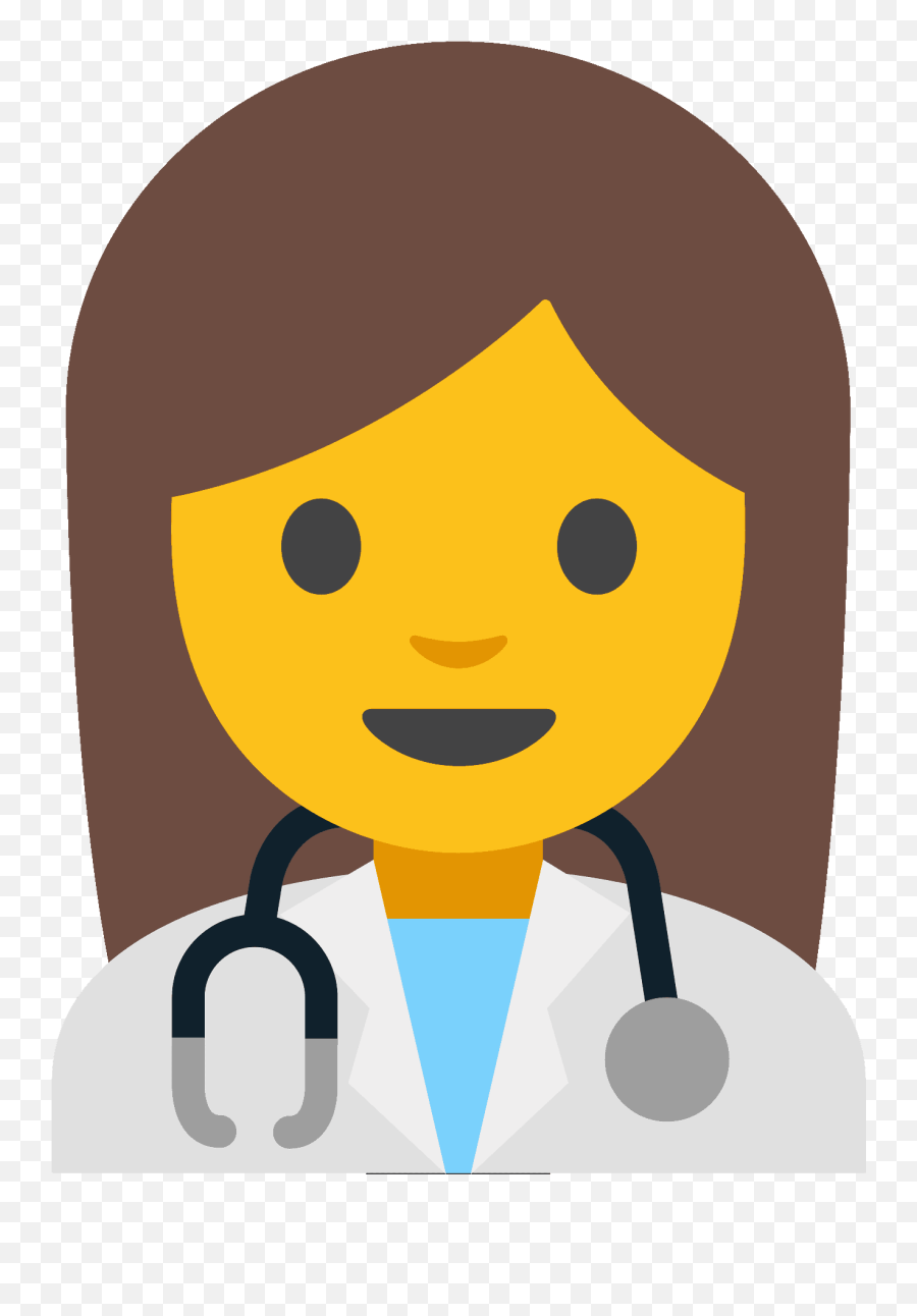 Woman Health Worker Emoji - Transparent Background Nurse Emoji,Female Doctor Emoji