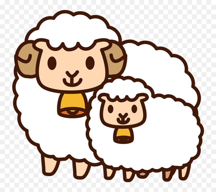 Sheep Mother And Baby Clipart Free Download Transparent - Mom And Baby Sheep Clipart Emoji,Mother Nature Emoji