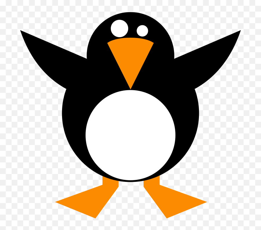 Simple Penguin Clipart - Simple Clip Art Emoji,Penguin Emoticon Facebook Chat