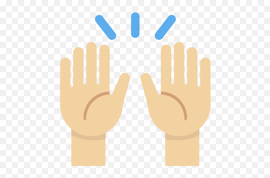 Medium - Two Hand Up Meaning Emoji,Emoji Praying Hands And Raindrop
