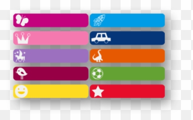 Labels - Vertical Emoji,Emoji Name Labels