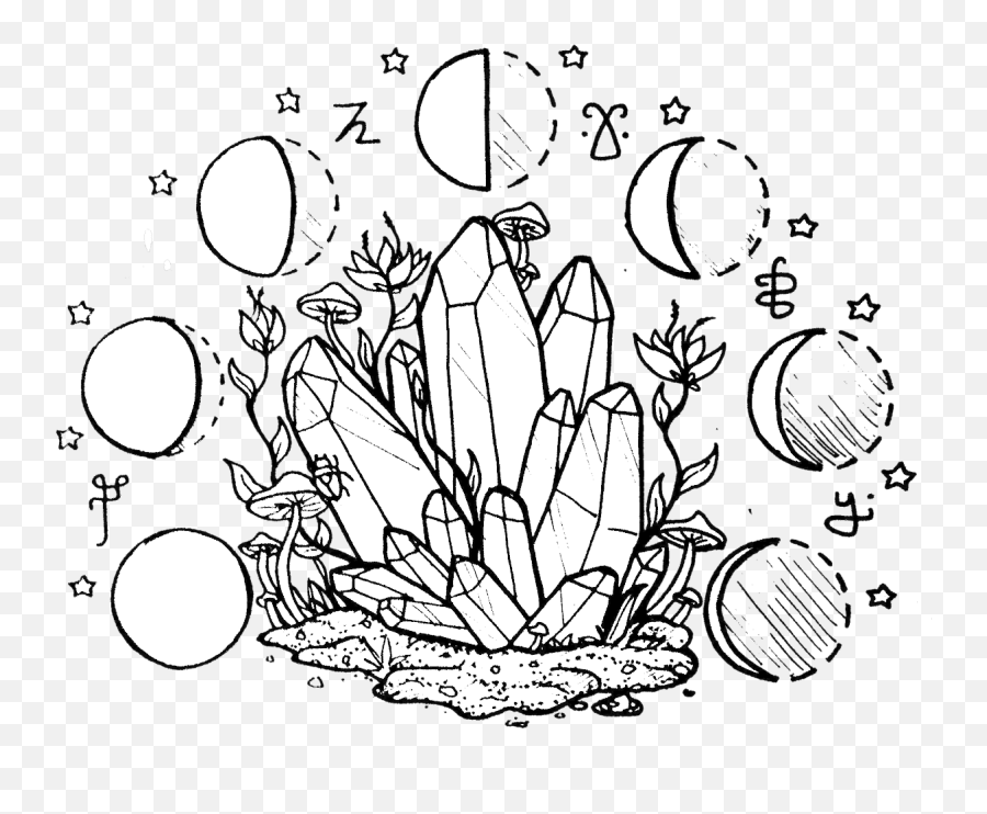 Future Clipart Crystal Ball Future - Moon And Crystals Drawing Emoji,Magic Ball Emoji