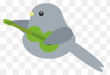 Guitar Playing Bird Graphic Emoji,Emoji Sign Fir Hugs