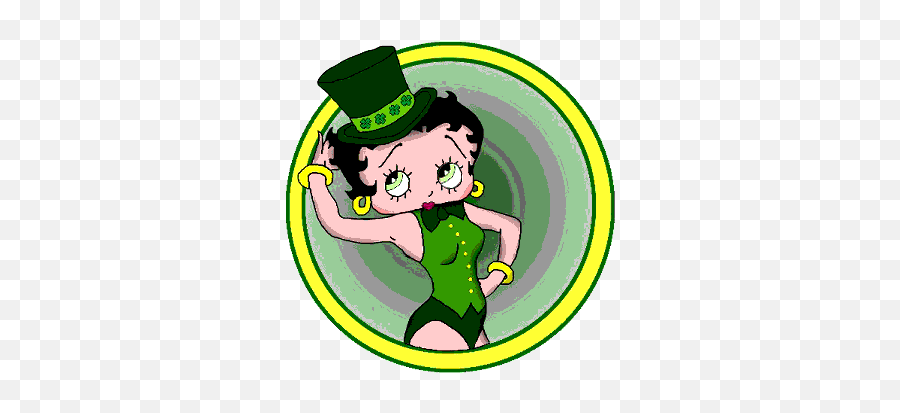 Betty Boop - Leprechaun Emoji,Emoticons Da Betty Boop