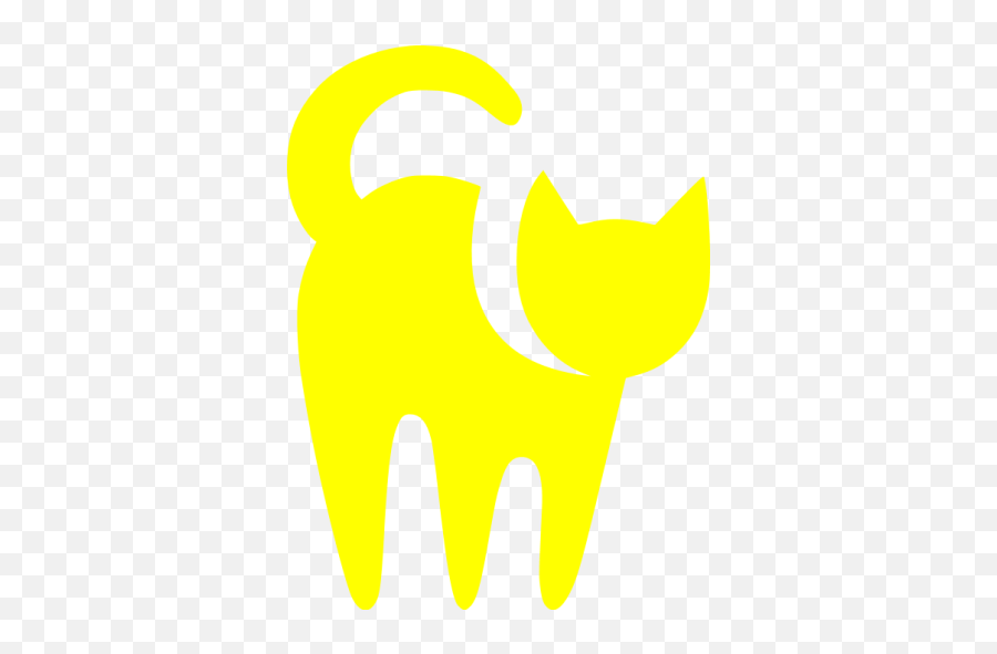 Yellow Cat Icon - Yellow Cat Icon Png Emoji,Cat Emoticon Text Yellwo