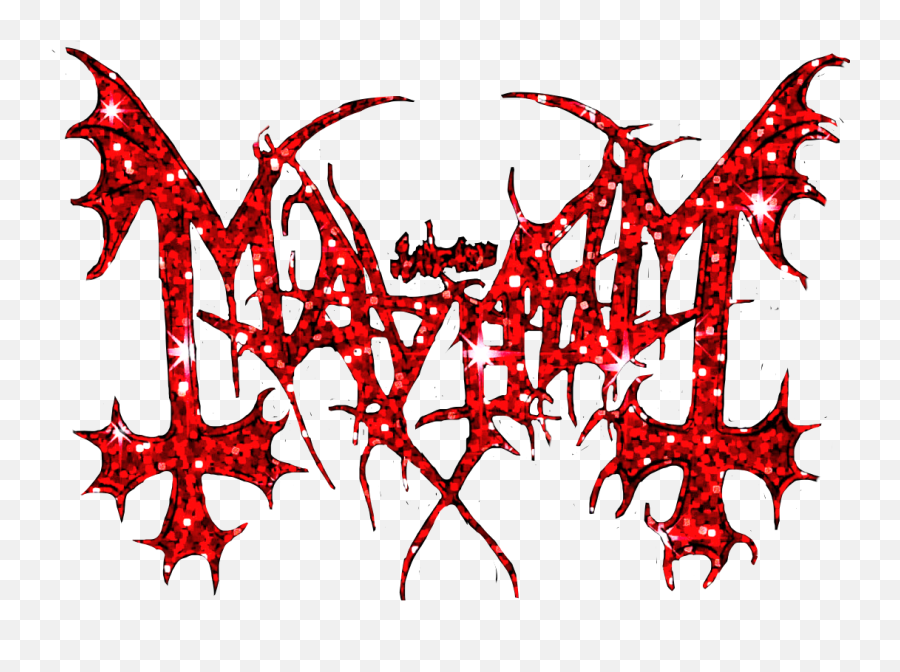 Mayhem Blackmetal Metalhead Glitter - Mayhem Sticker Emoji,Metalhead Emojis