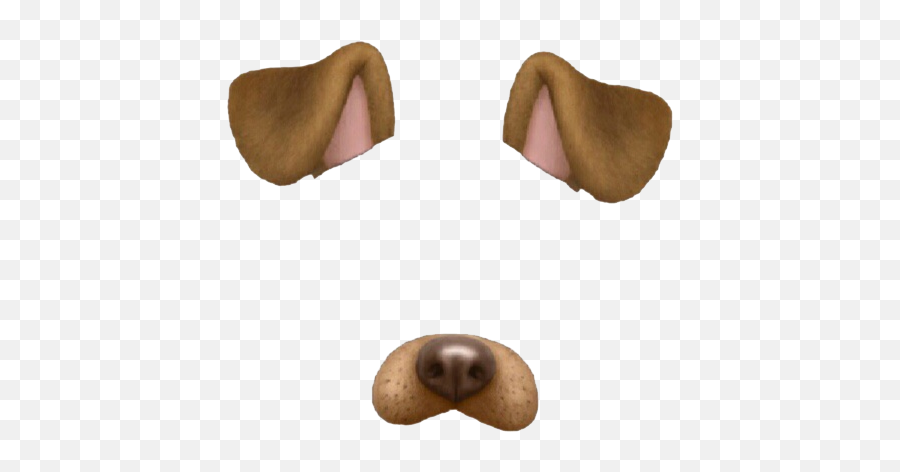 Snapchat Dog Stickers Ears Nose Sticker By Shamel - Puppy Dog Filter Snapchat Emoji,Brown Nose Emoji