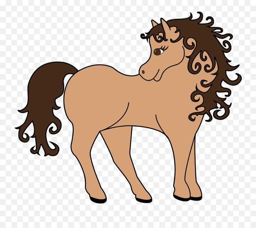 Cartoon Pony Mane Animal Cute - Pony Emoji,Cartoon Horse Faces Emotion