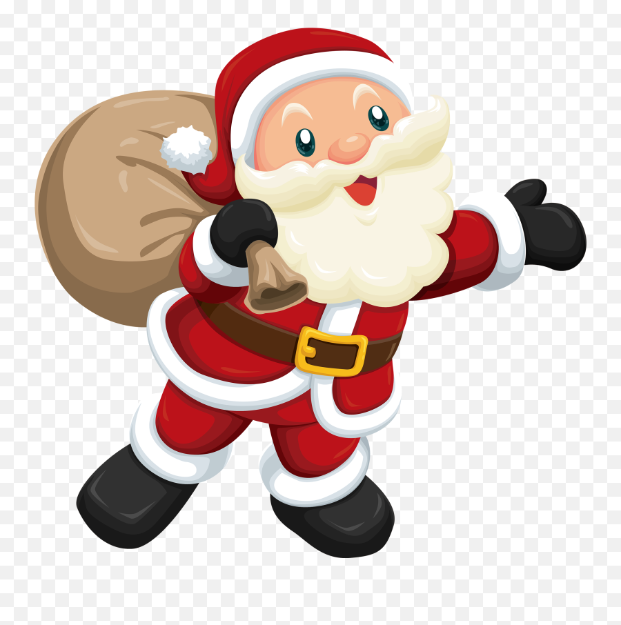 Santa Clip Art Free Printable Clipart - Santa Clipart Png Emoji,Free Printable Clipart Emojis