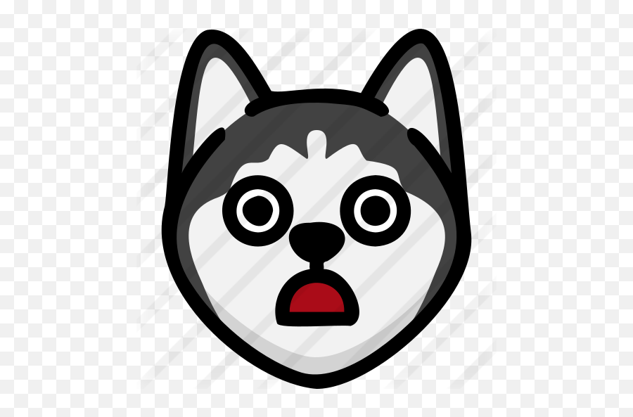 Stunned - Free Animals Icons Husky Icon Emoji,Stunned Emoji