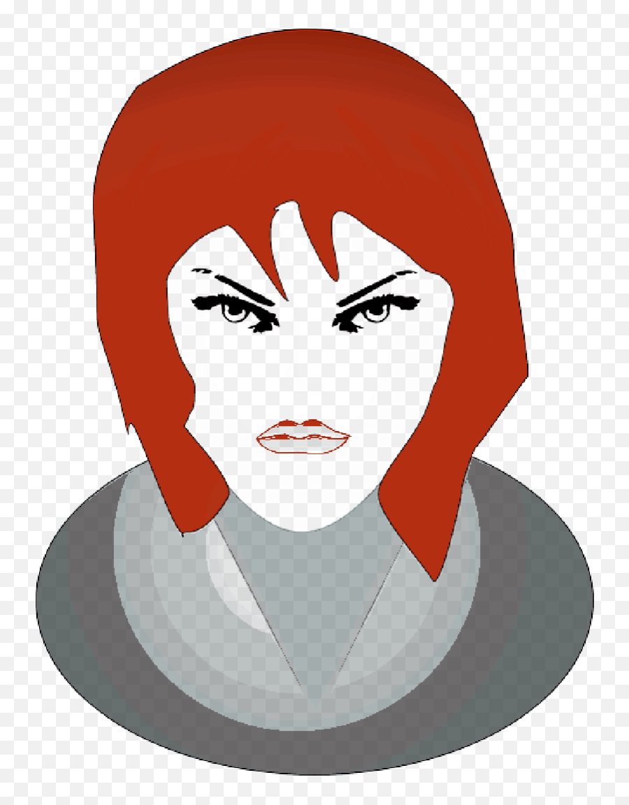 People Woman Girl Angry Face Tomas - Smiley Femme Clip Art Emoji,Girl Smiley Face Emoticons Clipart