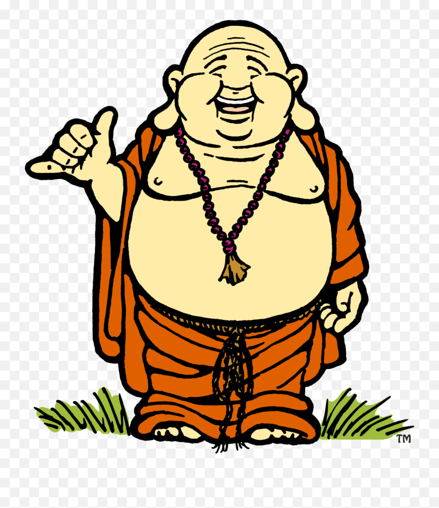 Cartoon Buddha - Clipartsco Sketch Of Laughing Buddha Emoji,Buddhist Emoji