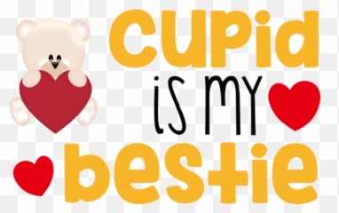 Valentineu0027s Day Logo Yellow Text For Cupid For Valentines Emoji,Santa Text Emoticon