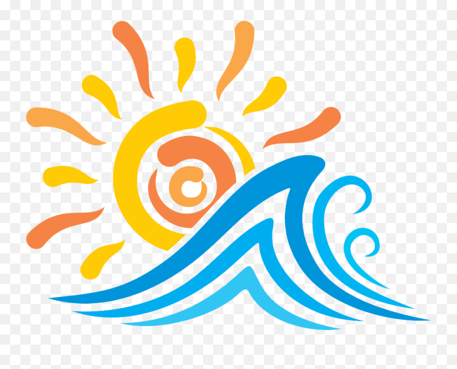 Waves Clipart Sun Waves Sun Transparent Free For Download - Wave Clip Art Png Emoji,Wave Emoji Hat