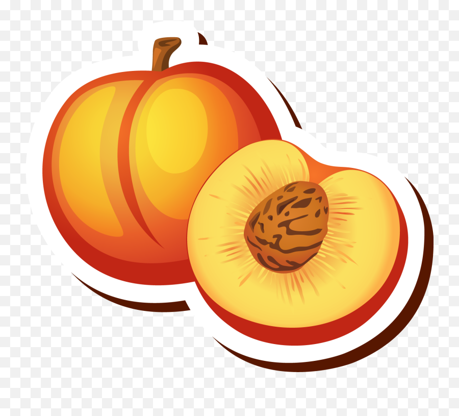 Peach Cartoon Drawing Clip Art - Clip Art Peach Cartoon Emoji,How To Draw A Peach Emoji