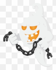 Download Ghost Chain Png Image With No - Ghost With Chain Emoji,Chain Emojis Png