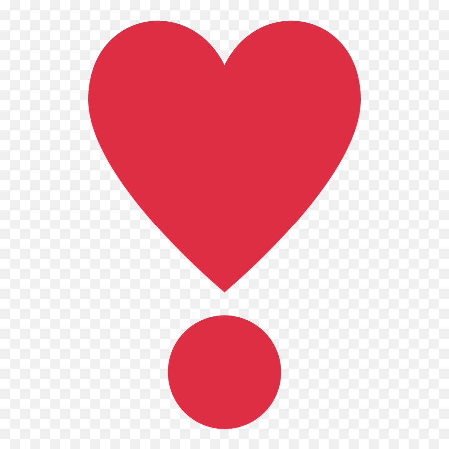 Dotted Heart - Heart Exclamation Mark Emoji,Puntuation Emoticon