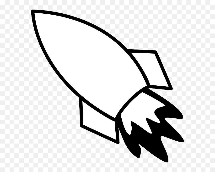 Rocket Outline Images - Clipart Best Printable Rocket Clipart Black And White Emoji,Rocket Emoticon Black