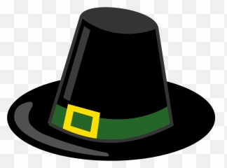Pilgrim Hat With Green Band And Gold Buckle Clipart Free Emoji,Emoticon With Sombrero