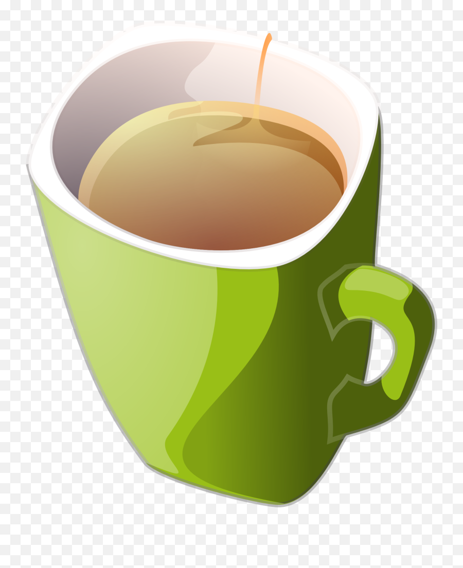 Green Cup With Hot Tea As An Illustration Free Image Download Emoji,Tea Cup Emoticon