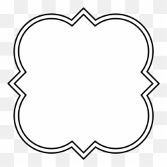 Text Shape Cliparts - Quatrefoil Clipart Png Download Emoji,Elegant Text Emoticon