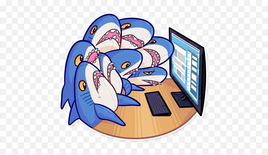 Ikeashark Sticker Pack - Stickers Cloud Emoji,Emojis Whtsapp Mono