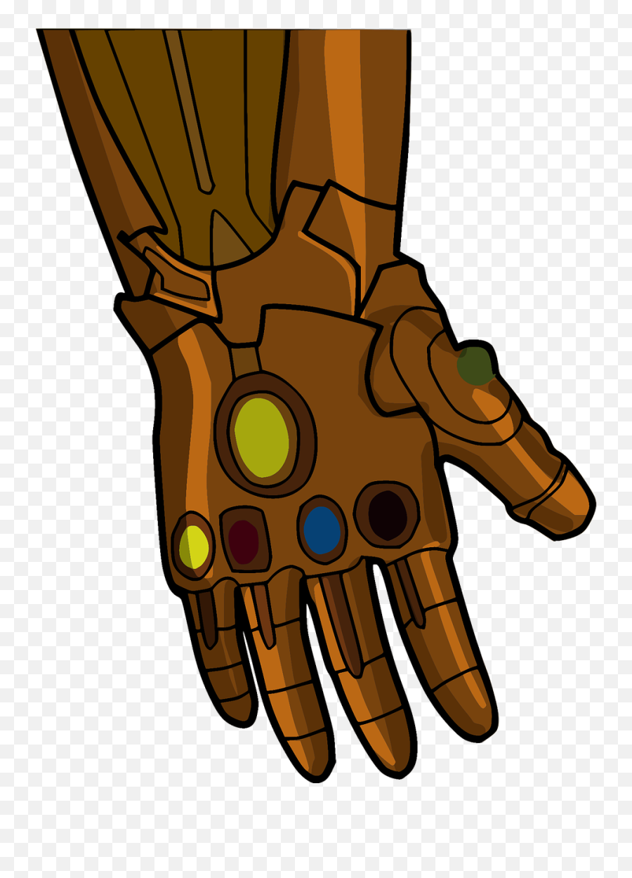 Infinity Gauntlet Thanos - Cartoon Infinity Gauntlet Png Emoji,Thanos Emoji