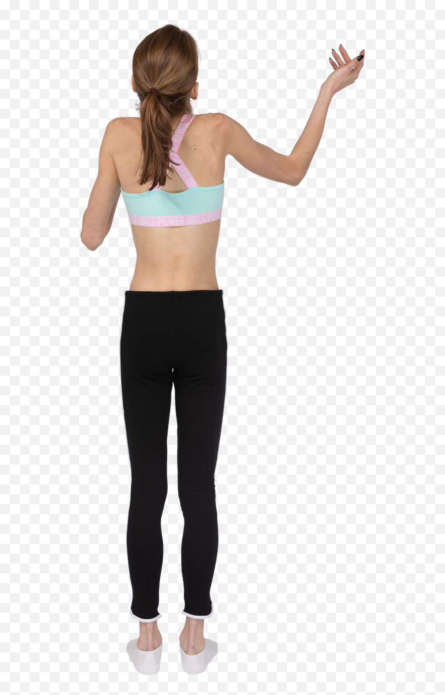 Back View Of A Teen Girl In Sportswear Balancing On Her Leg Emoji,Sports And Fitness Emojis